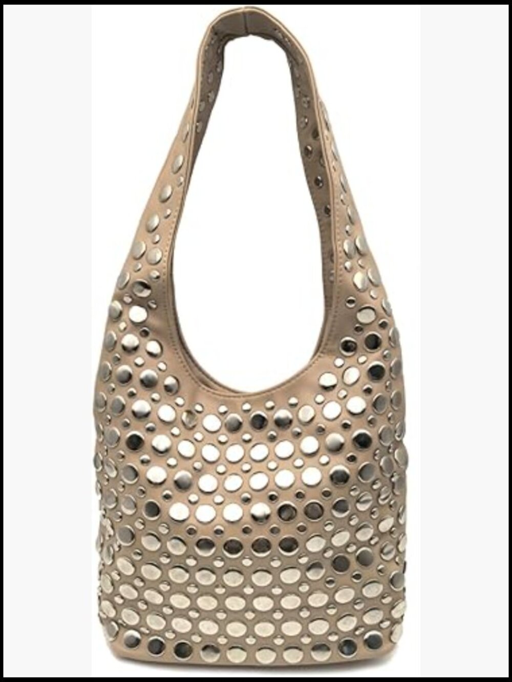 Y2K Hobo Shoulder Bag Punk Studded Top Handle Tote Handbag Fall Trend Purse